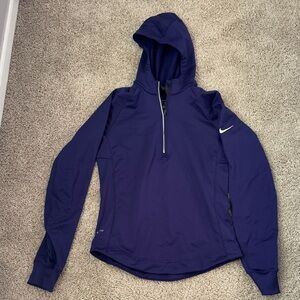 Nike Purple Half-Zip Thermal Hooded Pullover